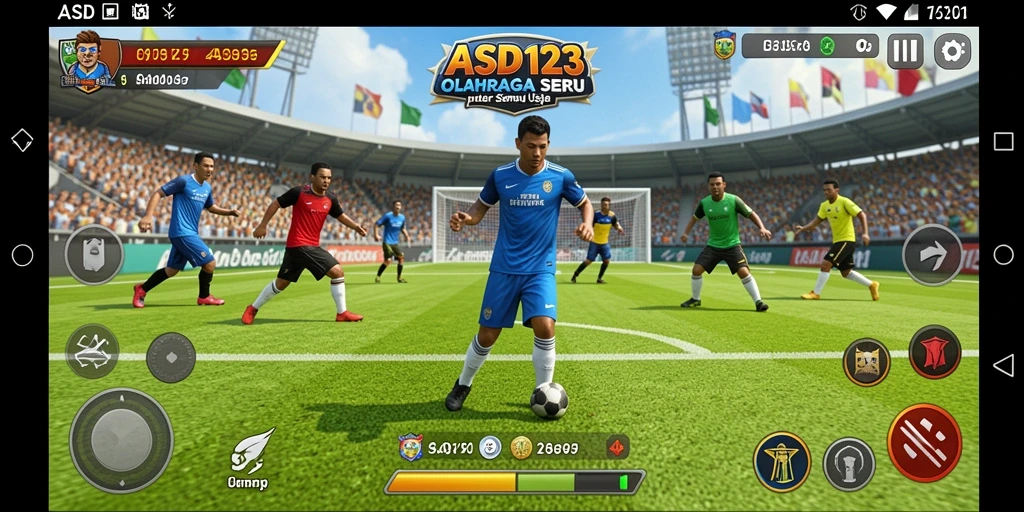 Tangkapan layar gameplay <strong>ASD123</strong> dengan aksi olahraga menegangkan.