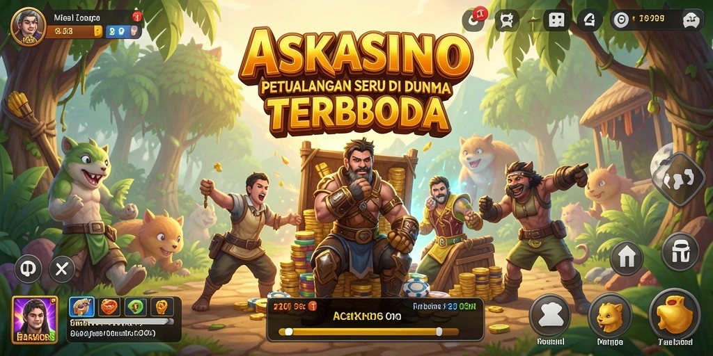 Screenshot gameplay <strong>ASKASINO</strong> menampilkan petualangan seru di dunia terbuka.