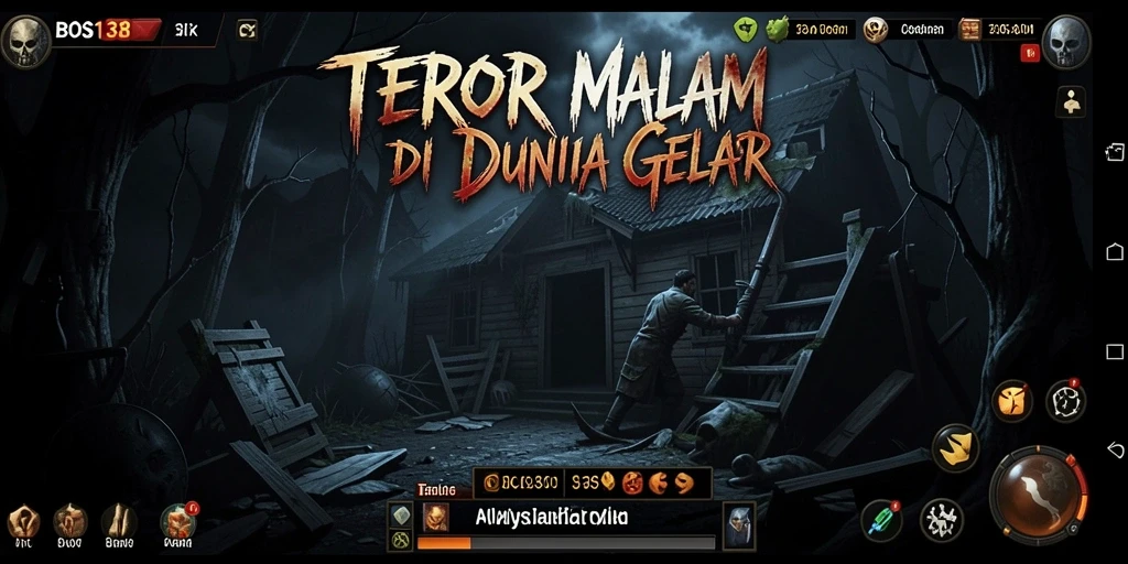 Tampilan gameplay <strong>BOS138</strong> yang mendebarkan dengan suasana mencekam.