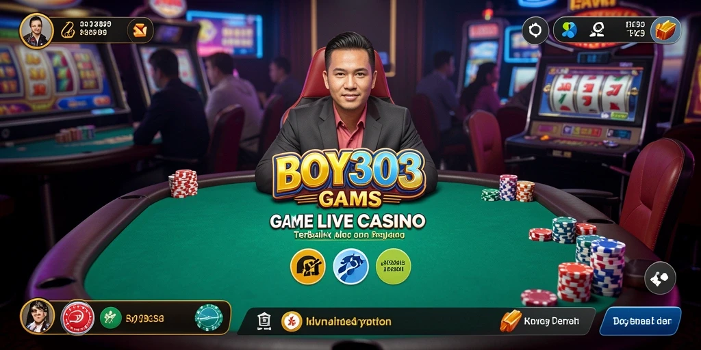 Tampilan gameplay Live Casino BOY303 yang menawan dan interaktif.