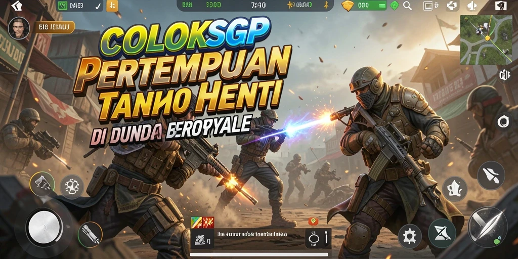 Tangkapan layar utama dari gameplay COLOKSGP di arena Battle Royale.