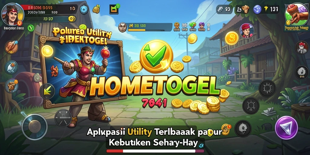 Tampilan antarmuka HOMETOGEL yang intuitif dan modern.