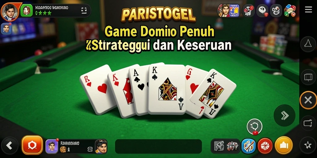 Tampilan seru permainan Domino di PARISTOGEL.