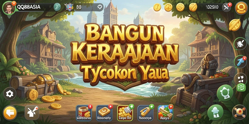 Tampilan gameplay QQ88ASIA yang menarik dan interaktif dalam membangun bisnis.