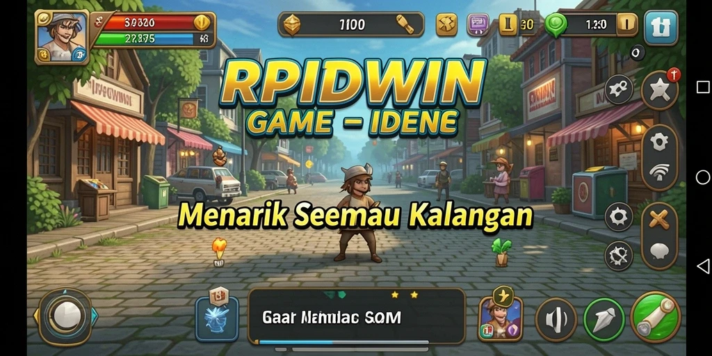 Screenshot menampilkan gameplay RPIDWIN yang santai dan menyenangkan.