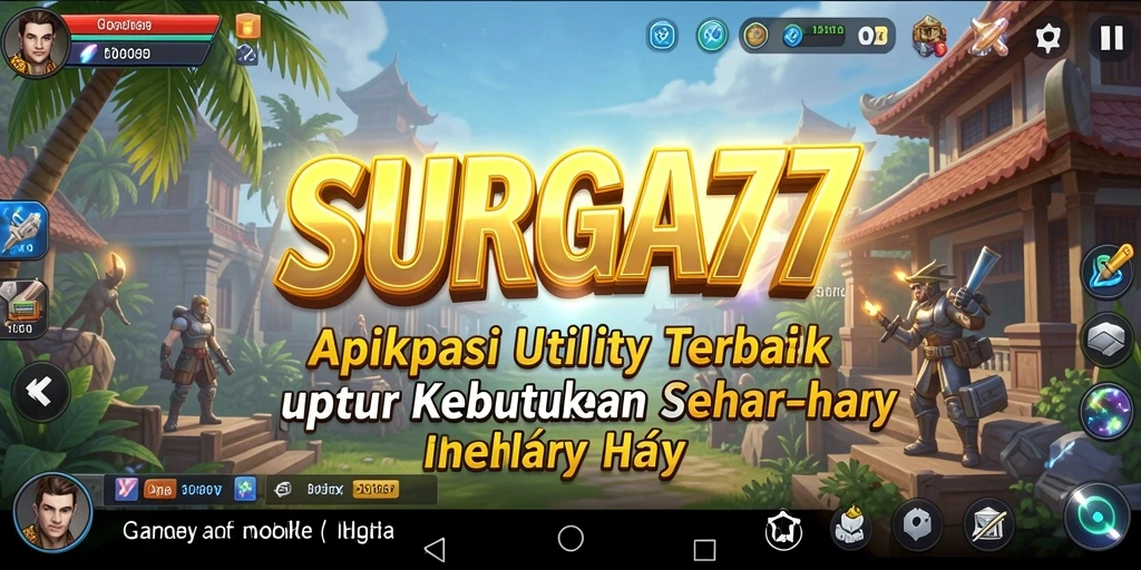 Tampilan antarmuka aplikasi SURGA77 yang sederhana dan intuitif.