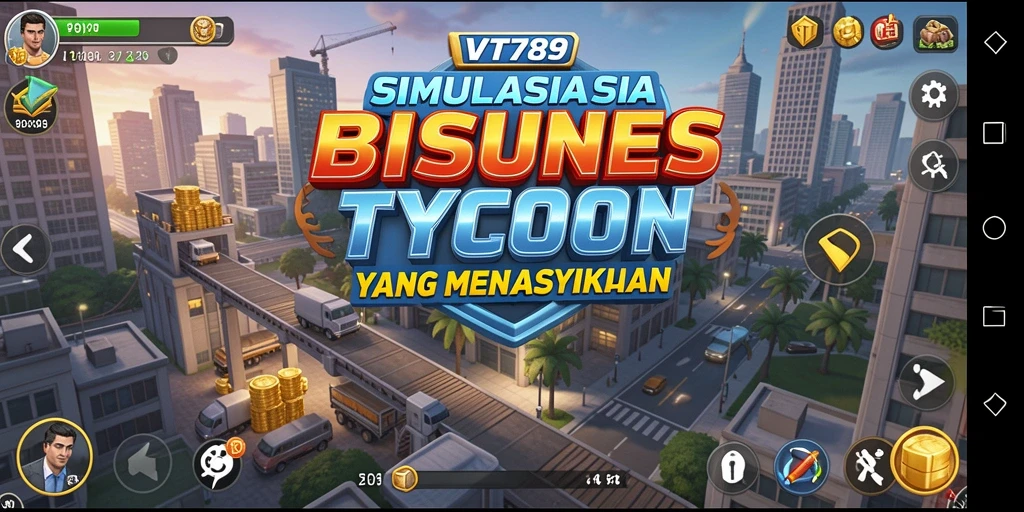 Tangkapan layar menunjukkan pengalaman bermain Tycoon yang seru dan mendalam.