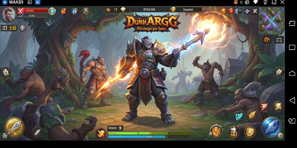 Tampilan gameplay ARPG yang menakjubkan di WAK89.